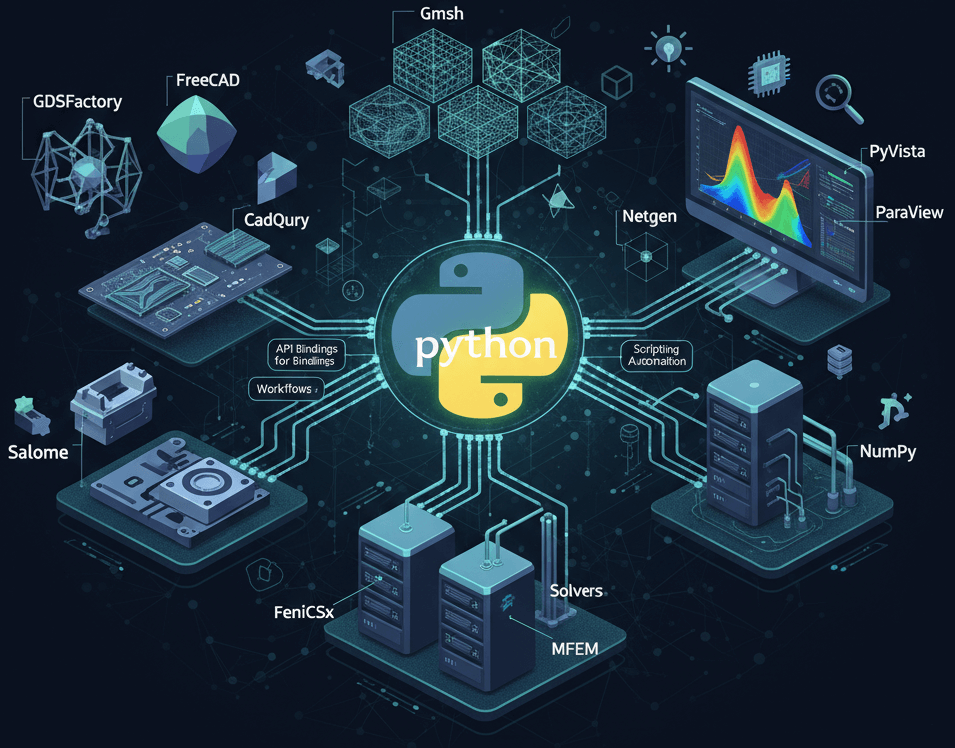 FEM Electromagnetics in Python: A Complete Ecosystem Guide